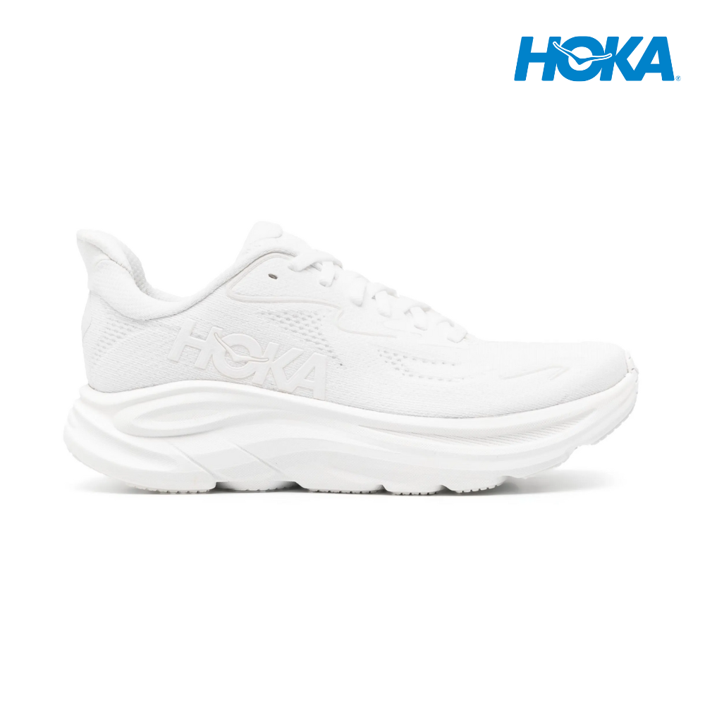 HOKA Men Clifton 10 Wide - White / White